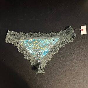 NWT Aerie Real Soft Stretch Lace Trim Cheeky Panty